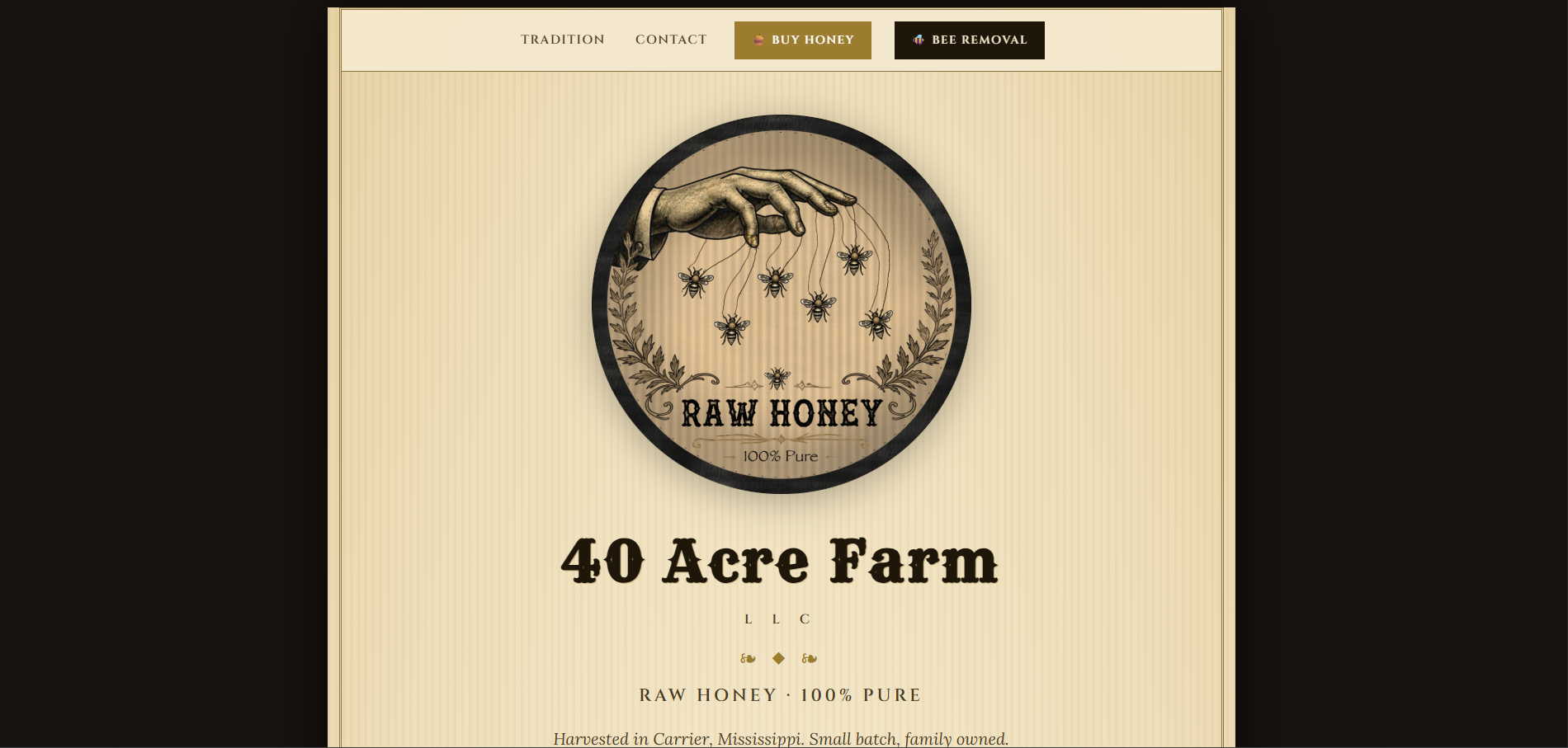 40 Acre Farm front page